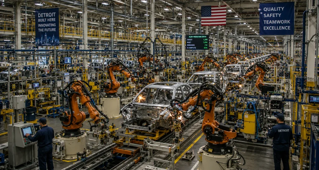 Detroit auto plants