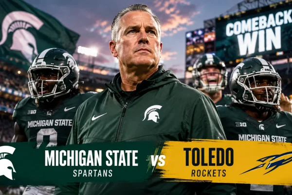 Michigan State vs Toledo: Pat Fitzgerald’s Debut Ends in a Comeback Win